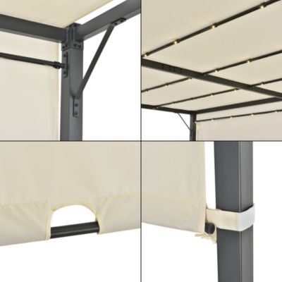 Pergola Fortaleza mit LED Beleuchtung Gartenpavillon in verschiedenen