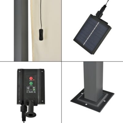 Pergola Fortaleza mit LED Beleuchtung Gartenpavillon in verschiedenen