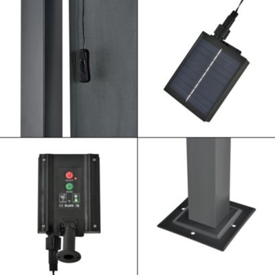 Pergola Fortaleza mit LED Beleuchtung Gartenpavillon in verschiedenen