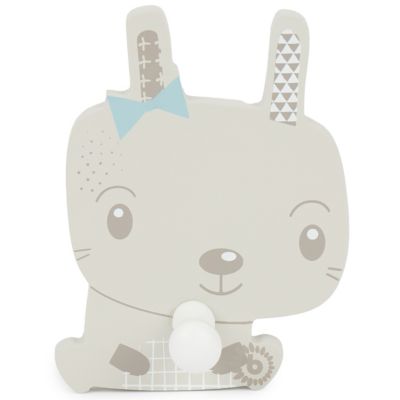 Holz Garderobe Kinder Happy Baby 3 Kleiderhaken Garderobenleiste 30cm