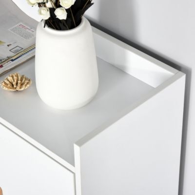 Schuhschrank mit Türen, weiß, HOMCOM | yomonda