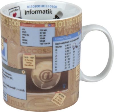 Könitz „Kaffeebecher „“Informatik““ Porzellan“ bunt | 04028145060457