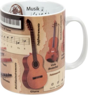 Könitz „Kaffeebecher „“Musik““ Porzellan“ bunt | 04028145076663