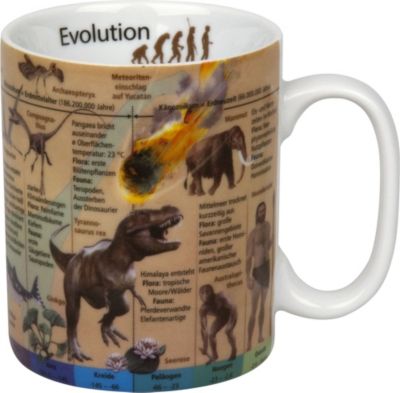 Könitz „Kaffeebecher „“Evolution““ Porzellan“ bunt | 04028145091185