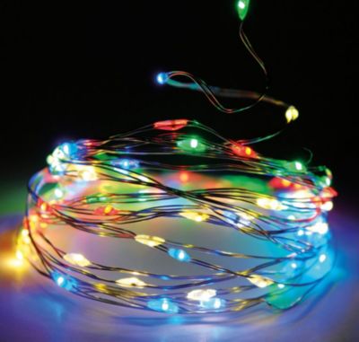 20er LEDs Lichterkette Draht Micro mehrfarbig Batteriebetrieb,Weinflasche Licht 