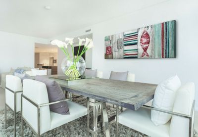 Gemälde Acryl "Behaglichkeit" handgemalt auf Leinwand 150x50 cm, grün