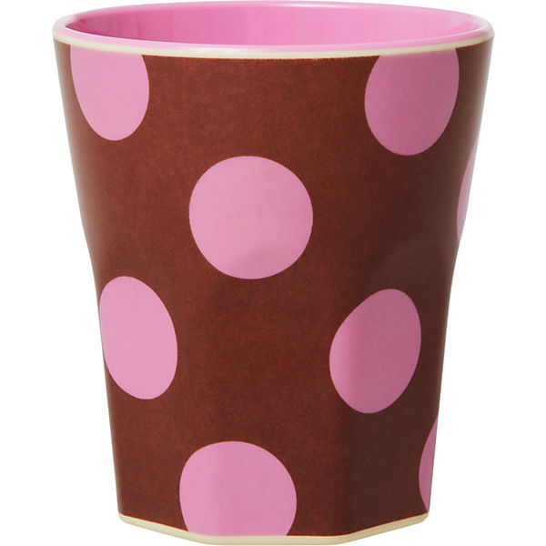 Melamin Trinkbecher "Soft Pink Dots", H10cm