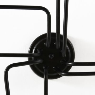 Deckenleuchte in Rohrform mit 8 Glühbirnen, schwarz, HOMCOM | yomonda