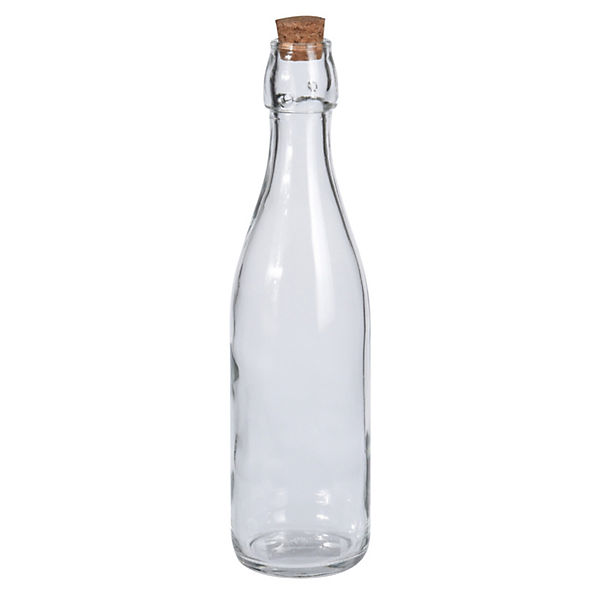 Glasflasche 0,5 Liter mit Korkverschluss