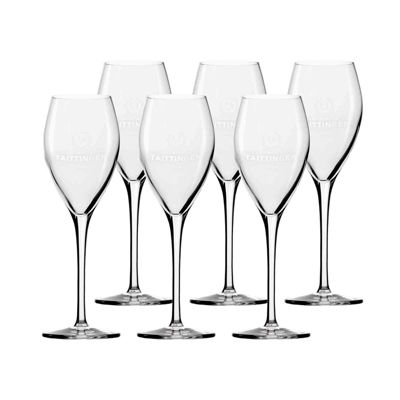 Original Champagnerglas von Taittinger 6er Set Sektgläser transparent | 04260578497039