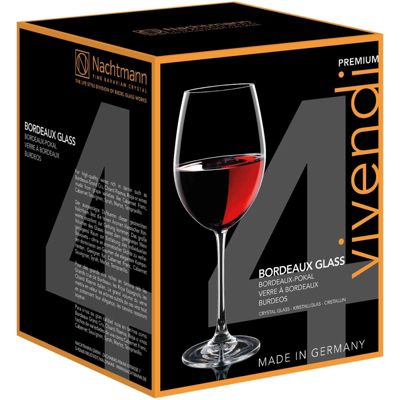 Nachtmann Vivendi Bordeauxglas 4er Set Rotweinglas Weinglas Wein Kristallglas 