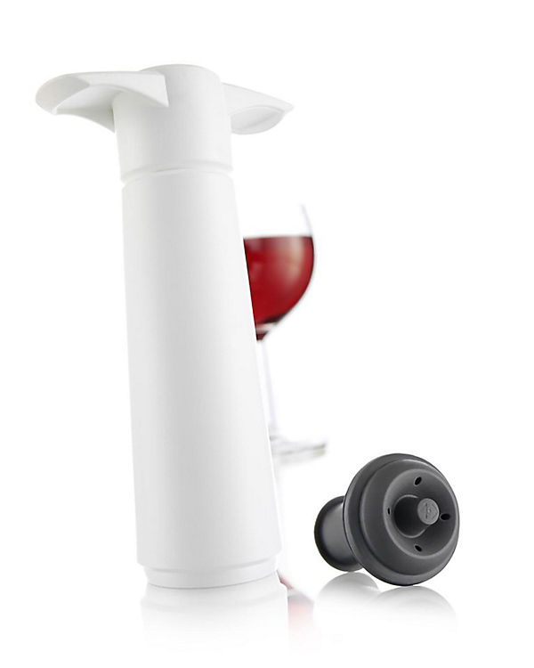 vacu vin Weinpumpe mit 1 Stopfen weiß Flaschenverschlüsse | 08714793085428 vacu vin Weinpumpe mit 1 Stopfen weiß Flaschenverschlüsse | 08714793085428