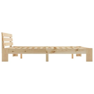 Bettgestell Bett Holzbett Massivholz Kiefer, beige | yomonda