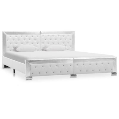 Kunstlederbett Bettgestell Kunstleder, weiß | yomonda