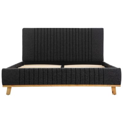 Bettgestell Stoff, grau | yomonda