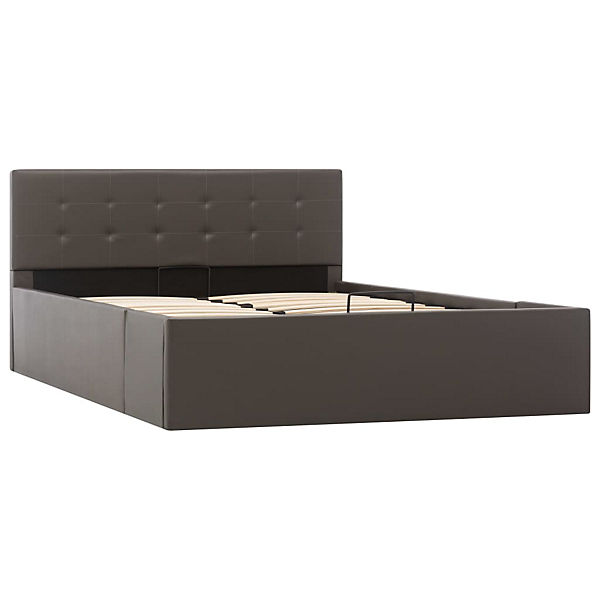 Stauraumbett Hydraulisch Kunstleder, grau | yomonda