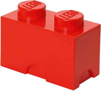 LEGO Aufbewahrungsdose Storage Brick 2er rot, rot, LEGO | yomonda