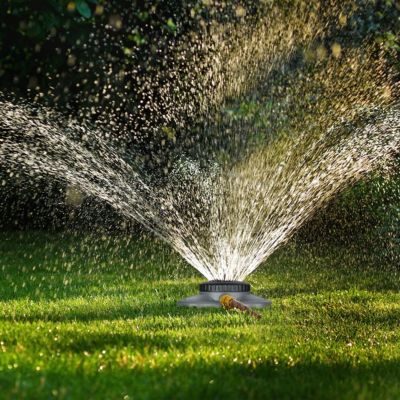 Rasensprenger 8 Beregnungsflächen, grau, relaxdays | yomonda