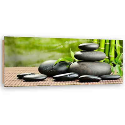 Kunst dunkle Zen-Steine Leinwandbilder