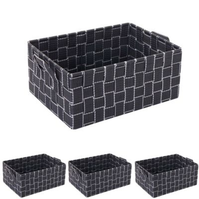 4x Aufbewahrungskorb, grau, HWC Mendler | yomonda