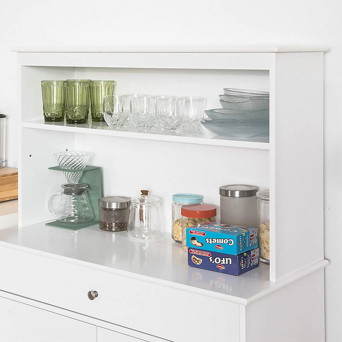 Küchenschrank Buffetschrank Beistellschrank Sideboard, weiß, SoBuy