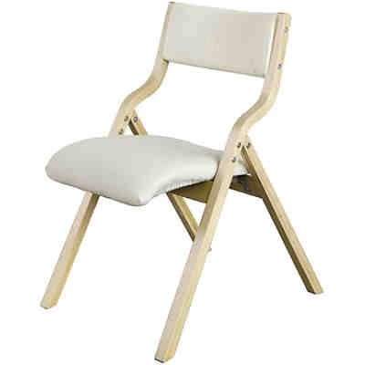Klappstuhl mit gepolsterter Sitzfläche und Lehne