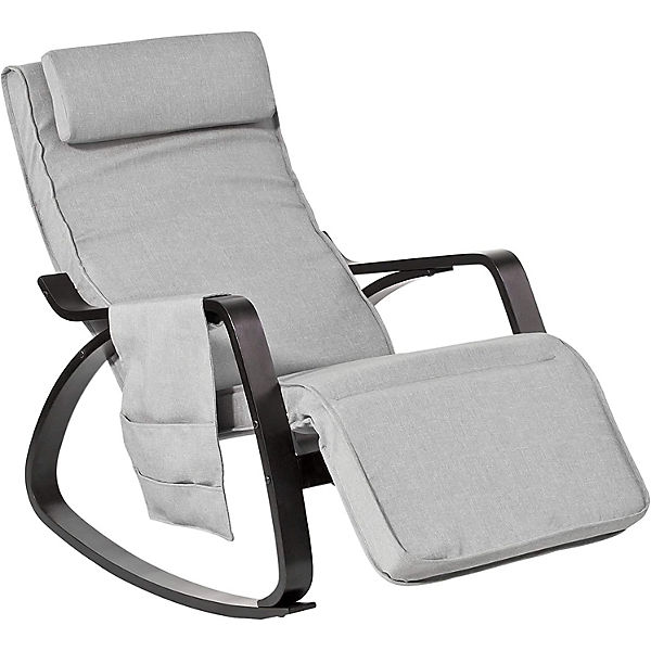 Schaukelstuhl Relaxsessel 5-Fach verstellbares Fußteil, mit Tasche