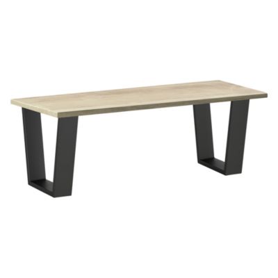 en.casa 2x Tischgestell Tischuntergestell Tischkufen Tischbein 80x73cm Weiß 