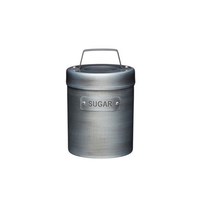 Neuetischkultur Metalldose Zucker, Vintage-Stil Industrial Kitchen silber | 04250648925418