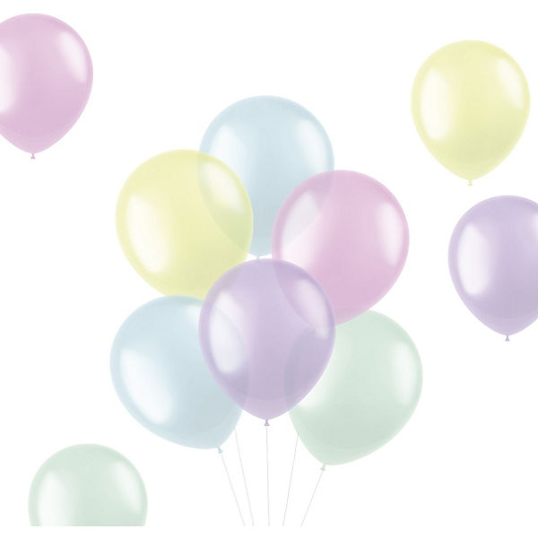 Luftballons Translucent Pastels 33 cm, 50 Stück