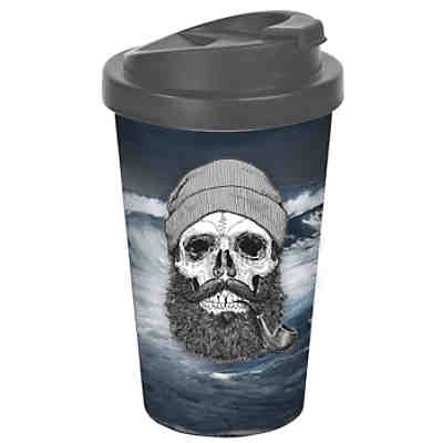 Coffee to go Becher Sailor Skull 400ml Kaffeebecher