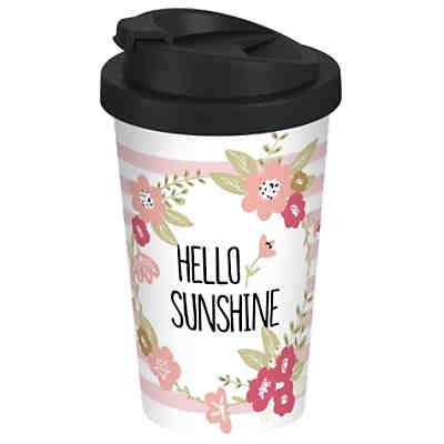 Coffee to go Becher Hello Sunshine 400ml Kaffeebecher