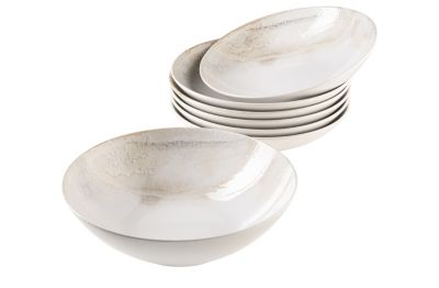 MÄSER Salatschüssel-Set, Steinzeug Ossia weiß/beige | 09001794849142