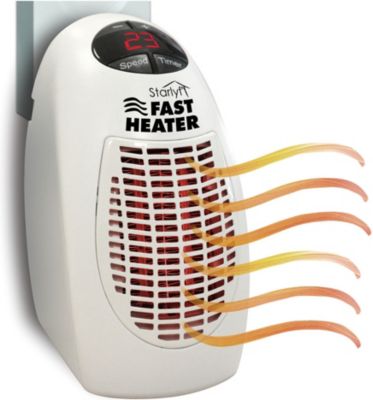 400 Watt  Mini-Heizung für die Steckdose Mini Heizlüfter Starlyf® Fast Heater 
