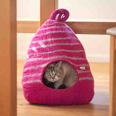 Filz Katzenbett - Kuschelhöhle für Katzen