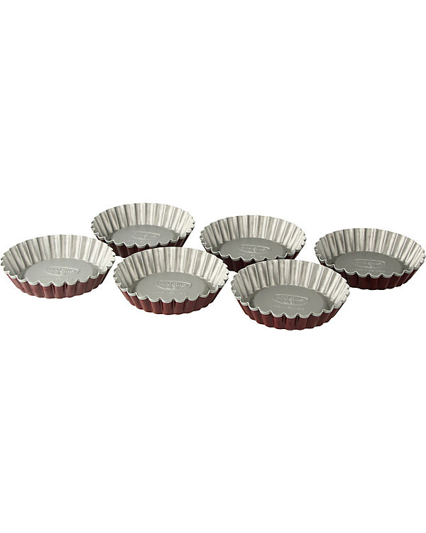 Dr. Oetker Mini-Kuchenform 6er-Pack Metall Classic silber | 04044935017012 Dr. Oetker Mini-Kuchenform 6er-Pack Metall Classic silber | 04044935017012