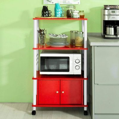 Küchenregal,rot,FRG12-R Rollschrank Küchenschrank SoBuy® Küchenwagen 