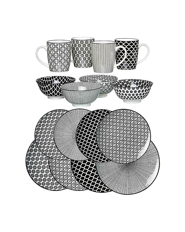 Ritzenhoff & Breker TAKEO Kombiservice 16-teilig Geschirrsets schwarz/weiß | 04260578499521 Ritzenhoff & Breker TAKEO Kombiservice 16-teilig Geschirrsets schwarz/weiß | 04260578499521