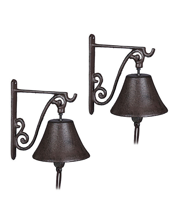 relaxdays 2 x Türglocke Gusseisen antik braun | 04052025407889 relaxdays 2 x Türglocke Gusseisen antik braun | 04052025407889
