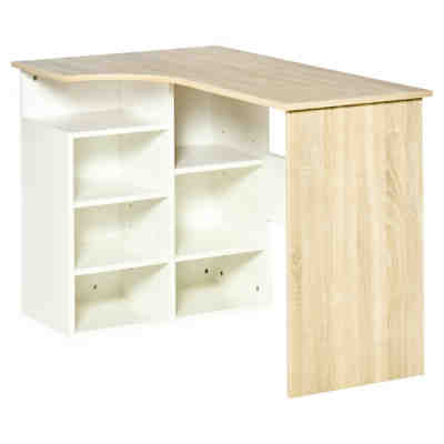 Schreibtisch Platzsparend, L-förmiges Design