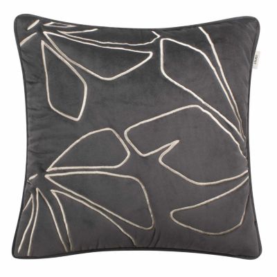 ESPRIT Gewebte Zierkissenhülle ohne Füllung 38x38cm AMELIA offener Reißverschluss grau Gr. 38 x 38 | 04005414462518