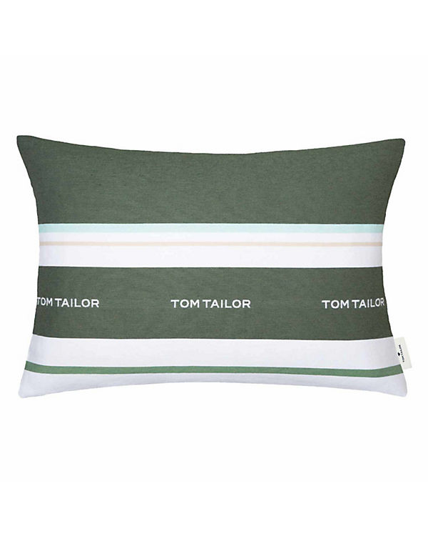 TOM TAILOR Zierkissenhülle mit Schriftzug 40x60cm LOGO mit verdecktem Reisverschluss olive Gr. 40 x 60 | 04005414456432 TOM TAILOR Zierkissenhülle mit Schriftzug 40x60cm LOGO mit verdecktem Reisverschluss olive Gr. 40 x 60 | 04005414456432