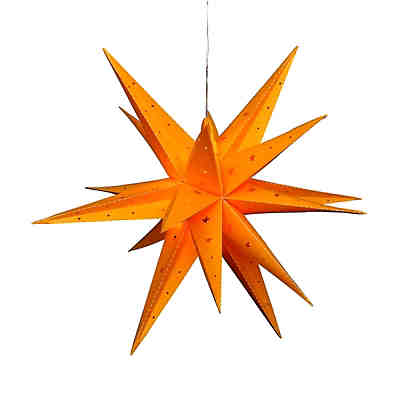 Weihnachtsstern mit 18 Spitzen für Außen geeignet Leuchtend 60 x 60 x 60 cm,  Ø 60 cm