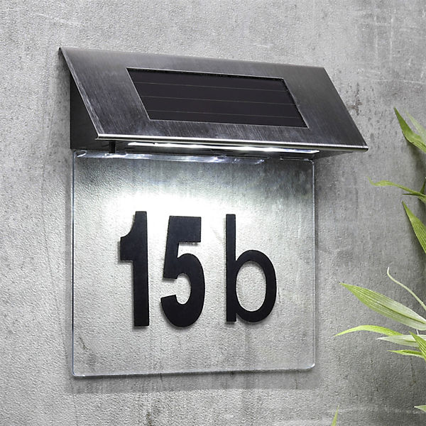 Solar Hausnummer LED Beleuchtung