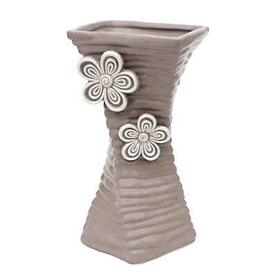 Keramik Vase eckig, gedreht Dolomite