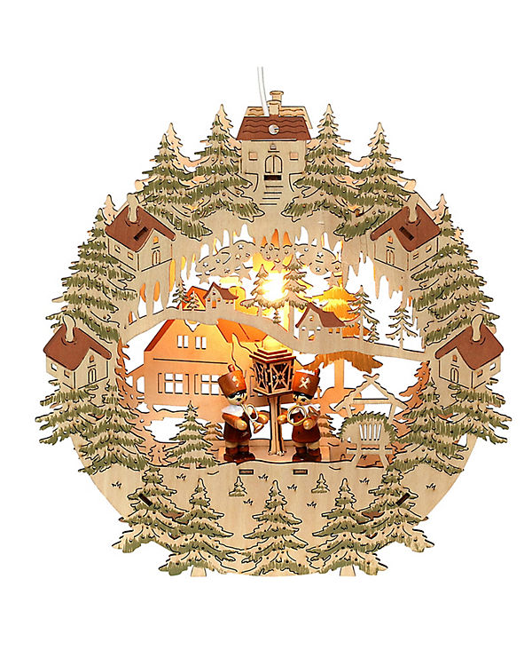 Sigro Holz Fensterbild, beleuchtet Bergleute bunt | 04046183547174 Sigro Holz Fensterbild, beleuchtet Bergleute bunt | 04046183547174