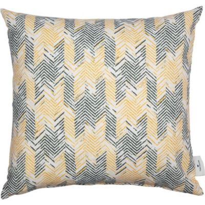 TOM TAILOR Zierkissenhülle ohne Füllung 45x45cm HERRINGBONE 100% Baumwolle gelb Gr. 45 x 45 | 04005414441285