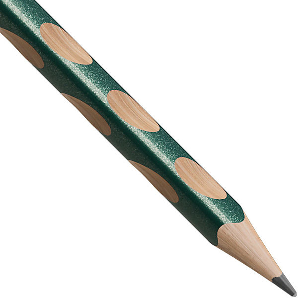 Dreikant-Bleistift EASYgraph S Metallic Edition HB metallicgrün Linkshänder, 6 Stück