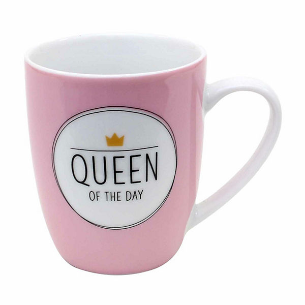 Kaffeetasse aus Porzellan, 250ml. Queen of the day Tassen