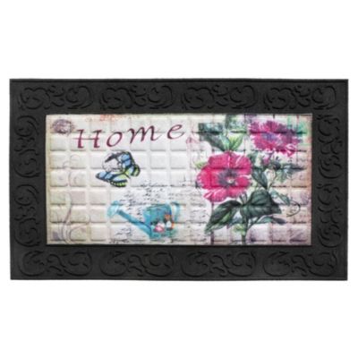 HTI-Living Fußmatte 45×75 cm Venga Home Flowers bunt Gr. 45 x 45 | 04250648975543